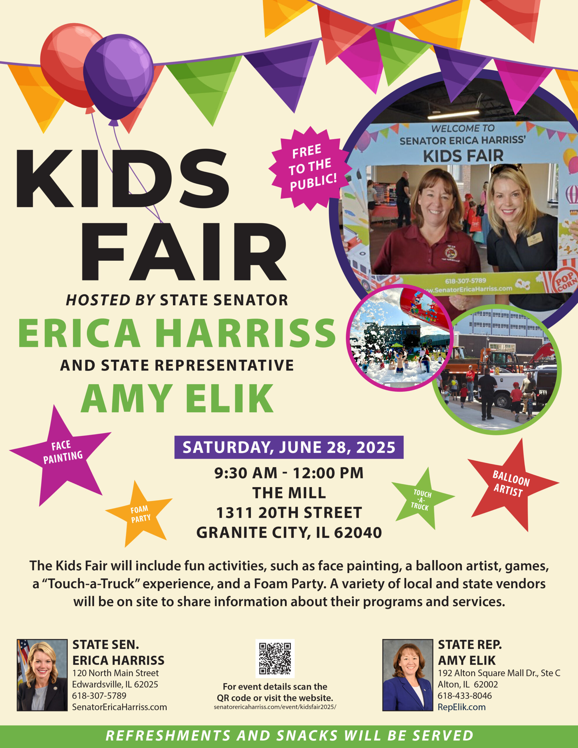 Sen. Harriss and Rep. Elik’s Kids Fair 2025