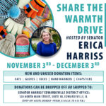 Senator Erica Harriss Launches Annual Share the Warmth Drive to Help Families in Need