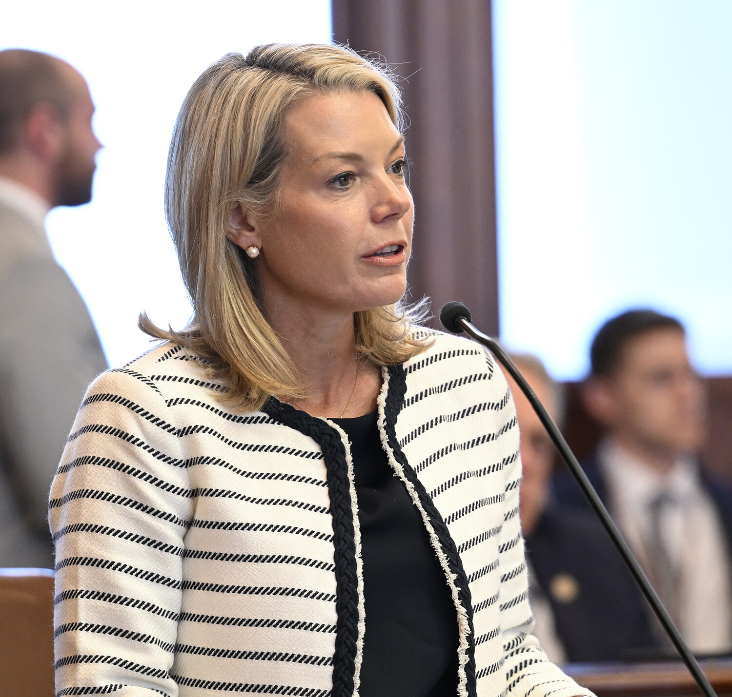 Senator Erica Harriss on the Senate Floor.